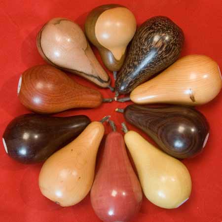 wooden pears